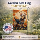 Caroline s Treasures Silky Terrier Fall Garden Flag Dac1075gf