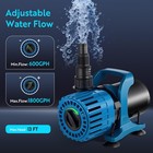 Tongchant Pond Pump For Fountain Fish Pond Waterfall 600-1800gph13ft Lift 100w