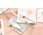 4 Pcs Wedding Cake Knife And Server Set  420 Stainless Steel Gold Rhinestone Set