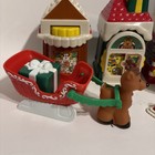 Fisher Price Little People Christmas Village Lot Toy Shop Bakery Post Sleigh Elf
