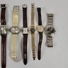 Analog Wristwatch Mixed Lot Timex Fossil Seiko Claremont Untested Parts Repair