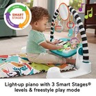 Fisher-price Glow And Grow Kick   Play Piano Gym Baby Playmat  Blue