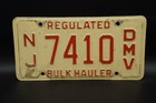 New Jersey Bulk Hauler License Plate