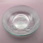 Vintage 1950   s Mid Century    heye Filigran Bowl With Floral Etching Design -vgc- 