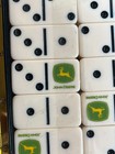 John Deere Advertising Promotional Domino Set Vintage Black Lacquer Box