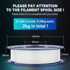 Sunlu Pla 3d Printer Filament Bundle 1 75mm 8 Pack 2kg Total Vacuum Sealed