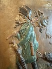 Antique 19th Century French Bas-relief Napoleon  Plaque Titled    cong   Defi   