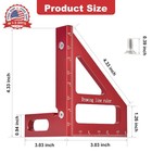 Imperial 3d Multi Angle Measuring Ruler  High Precision 45 90 Degree Wood