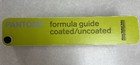     pantone Formula Guide Coated   Uncoated 2002 First Edition Color Palate Sample