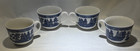 Vtg Johnson Bros Blue Willow Cups Made In England Set Of 4