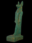 Authentic Ancient Egyptian Anubis Jackal God Faience Statue Rare Artifact Bc
