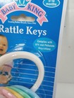 Baby King Rattle  Pastel Keys Ring New Old Stock Colorful  Bk512