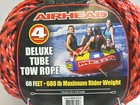 Airhead Deluxe 4-rider Tube Tow 60  Rope  Towable Water Sports - Free Shipping 