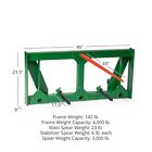 Titan Hd Hay Frame Fits Global John Deere Tractors  49  Spear   Stabilizers