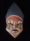 Vintage African Made In Zambia Hand-carved Mask Set Of 2