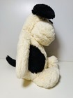Jellycat Bashful Black   White Puppy Dog 12 Inch Plush Stuffed Animal Toy Soft
