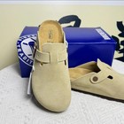 Birkenstock Boston Khaki Suede Leather Soft Footbed Eu 37   45 New Men s women s