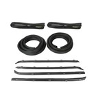Gmc Truck Front Door Window Run Sweep Felts Weatherstrip Seals Kit Set For Chevy
