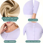 Yemak Women s 3 4 Sleeve Crewneck Button-down Basic Cardigan Sweater Co079  s-l 