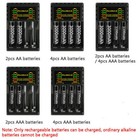 Intelligent Battery Charger 4 Slot For Aa Aaa Ni-cd Ni-mh Rechargeable Batteries