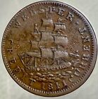 1837 Hard Times Token    van Buren Experiment Metallic 1837 Current    Great Details