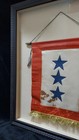 Wwii Homefront Son In Service Rare 3 Blue Star Banner flag Framed Shadowbox