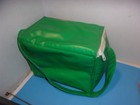 Vintage Nylon Green Quaker State Gas Oil Racing Cooler Lunch Bag Clean 