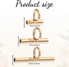 12pcs Pin To Pendant Converters 3 Sizes Brooch Pendant Converter Brass Pin Neckl