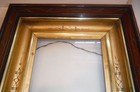 Antique Victorian Deep Carved Walnut Frame For 8 X 10  Eastlake Gold ebony Trim