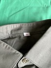 Mens Vintage  Size 40  Olive Uniform Button Up Shirt Long Sleeve New Without Tag