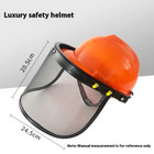 Lawnmower Trimmer Helmet Face Protection Safety Helmet Protective Face Shield