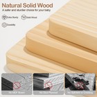 Solid Wood Toddler Bookshelf Double-sided Montessori Kids Bookshelf For Nurse
