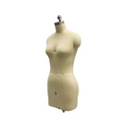 Size 6 Linen Half Body Pro Female Dress Form Mannequin With Removable Shoulders