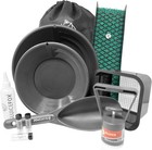Compact Gold Prospecting Kit With 12  Pocket Sluice Box     Includes Miner   s Mo   