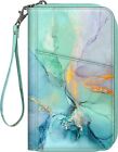 Family Passport Holder Rfid Blocking Travel Document Organizer Credit Cards Case