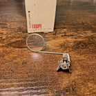 Vtg Bausch   Lomb 7x Clip On Metal Eyeglass Loupe N8581  W original Box