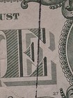 Ink Error Note  1 One Dollar Bill Circulated But Nice 