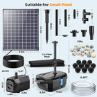 25w Solar Pond Pump With Filter Kit For Garden Waterfalls And Fountains  Tubing 