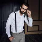 Men Heavy Duty Suspenders With Strong Clips Adjustable Braces X-back For Work Us