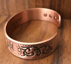 Horse Shoe Pure Copper Magnetic Bracelet Arthritis Pain Therapy Energy Cuff