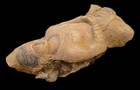 Ancient Gandhara Stucco Terracotta Buddha Statuette  Circa 200bc-200ad  Superb