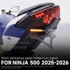 For Kawasaki Ninja 500 2025-2026 License Plate Holder Led Light Tail Tidy Fender