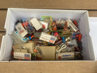 Vintage Radio Tv Repair Lot Resistors Capacitors Amp Fuses - Nos Shoe Box Full