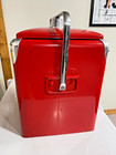 Vintage Coca-cola Metal Cooler With Drain And Bottle Opener    Fully Restored