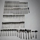 Vintage Heirloom Plate And 1847 Rogers Bros Silver Plated Silverware Set 95 Pcs