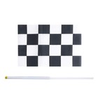 Kind Girl 50 Pack Racing Checkered Flag hand Held Stick Flags  Black   White    