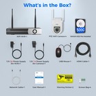 Hiseeu Cctv Security Camera System 5g Wifi 16ch Nvr 3mp Ptz Camera two-way Audio