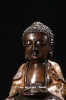 8 6 old China Dynasty Cloisonne Enamel Bronze Shakyamuni Amitabha Buddha Statue