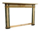 Antique Neoclassical Painted Wood Fireplace Mantel