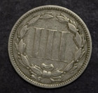 1875 Three Cent Nickel Vf   Lot 2092
